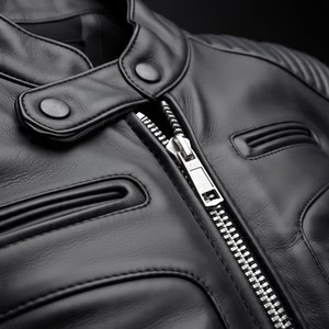 เสื้อแจ็คเก็ตหนังสำหรับขี่มอเตอร์ไซค์แบบสั่งทำพิเศษ หนังวัวแท้ OEM - Product Image 5