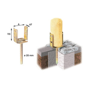 Supporto di Ancoraggio per Barre di Rinforzo Tonde Tropicalizzate 938 70/150 - Product Image 1