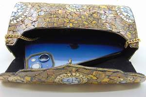 Lowellcraft.com BRC06688 Pochette à rabat en métal mosaïque multicolore - Product Image 6