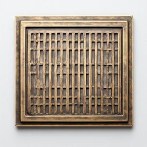 Modern Heavy-Gauge Brass Perforated Drain Cover for Hotel Basement Sump Basin Water Entry & Debris Prevention - Product Image 1