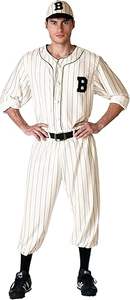 <b>Adult</b> Vintage Baseball Player <b>Costume</b>, Retro Sports Uniform for Athletes, Cosplay, Dress Up & Halloween - Product Image 2