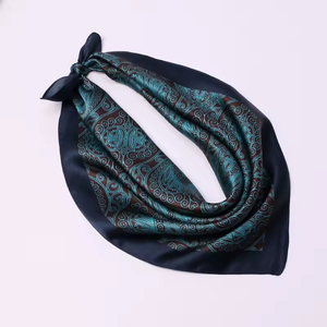 Scarf Manufacturers Custom Big Women Digital Printing Hair <b>Square</b> Polyester <b>Hijab</b> Accessory Satin 100% Pure Silk Scarf - Product Image 1