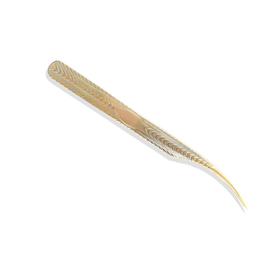 Pince à épiler antistatique à pointe droite incurvée en acier inoxydable pour Extension de cils outils de maquillage en gros pince à épiler - Product Image 6