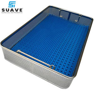 Plateau de stérilisation médicale en acier inoxydable taux de gros plateau de stérilisation sur mesure par SUAVE INSTRUMENTS SURGICAUX - Product Image 4