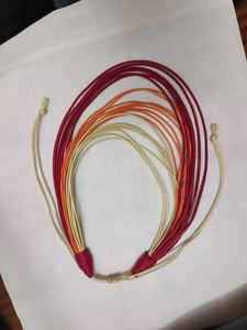 Nouveau collier élégant à plusieurs couches, collier en cordon ciré, collier ras du cou pour les fêtes, broderie de créateur pour femmes - Product Image 6