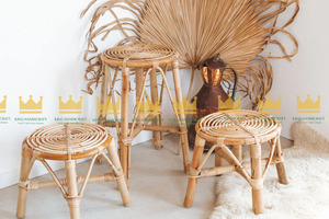 Taburete de ratán natural y duradero de Vietnam perfecto para niños y niños respetuoso con el medio ambiente y gran oferta - Product Image 4