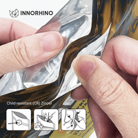 Pochette Mylar anti-odeur et résistante aux enfants avec impression en héliogravure pour l'emballage de fleurs aromatiques et de chewing-gums