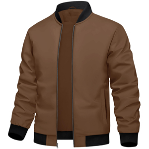 Veste universitaire personnalisée pour hommes pour hommes Bomber Tissu en satin brodé en vrac Vente en gros de logo personnalisé de style universitaire Condition hivernale - Product Image 1