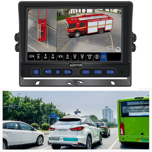 Système de caméra 3D à vue aérienne sans soudure 1080P AVM | Kit DVR à vision panoramique 360° avec <span class=keywords><strong>alarme</strong></span> sonore et visuelle pour camion, bus, <span class=keywords><strong>camping</strong></span>-<span class=keywords><strong>car</strong></span>, incendie - Product Image 2
