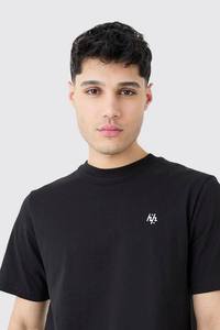 Personalizado negro 100% algodón transpirable venta al por mayor cuello redondo con camiseta de manga corta para hombres fabricados por productos Huzaifa - Product Image 4