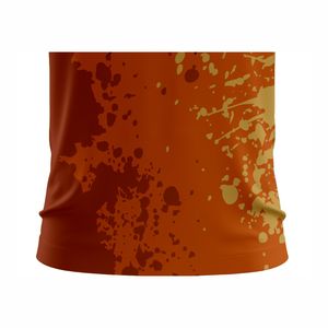 Golf de secado rápido para hombres para polos, uniforme de trabajo de punto de manga corta personalizado con estampado de empalme, diseño de dos botones - Product Image 4