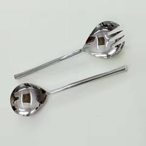 ชุดช้อนส้อมสลัดสแตนเลสสไตล์คลาสสิก ผิวขัดเงา - Product Image 1