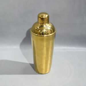 Botellas coctelera de acero inoxidable chapadas en oro personalizadas, nuevo diseño elegante, Artículos de bar para discotecas, fiestas, cubos de hielo, tinas de bebidas - Product Image 2