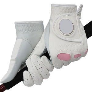 Guantes de Golf Cómodos de Cuero Genuino para Hombre, Correa de Muñeca Ajustable, Diseño de Fácil Ajuste, Uso Deportivo Profesional - Product Image 3