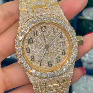 Iced Out VVS Moissanite <b>Watches</b> | Luxury Skeleton Design | Wholesale Diamond Tester Approved - Product Image 1