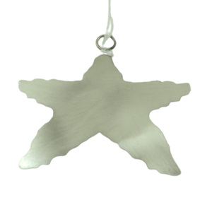 Juego decorativo de pared de 3 adornos colgantes de metal de tamaño mediano Chapado en peltre para el hogar y la decoración navideña hecha a mano - Product Image 6