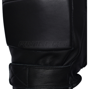 Gants tactiques sans doigts en cuir noir Knuckles rembourrés pour hommes chasse et utilisation en plein air gants demi-doigt OEM personnalisés - Product Image 5