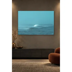 Impression sur toile Fida Single Wave in Misty Blue Ocean - Product Image 5