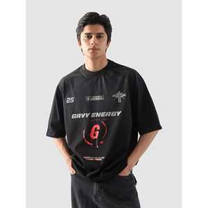 GRVY Jersey 100% Algodón Lavado con Energía, Transpirable, 300gsm, Logotipo Sólido Impreso en Serigrafía - Product Image 3