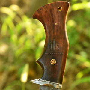 Couteaux de camping EDC en gros du meilleur fabricant, lame droite à pointe tombante, manche en bois, OEM disponible, derniers styles, prix raisonnable - Product Image 6