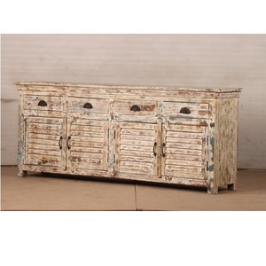 Modern Home Furniture Wooden Cabinet <b>Sideboard</b> Buffet with Large <b>Storage</b> Capacity Display Shelves and Multi Functional Organizer - Product Image 1