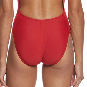 Traje de baño rojo de una pieza de verano Bikini acolchado de talla grande traje de baño para mujer Sexy traje de baño caliente - Product Image 4