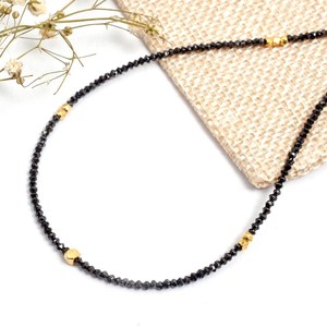 Collier en diamant noir AAA+ 1,6-2 mm - Product Image 3