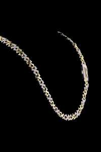 Cadena Cubana de Dos Tonos con Baño de Rodio de Lujo y Moissanita VVS, Collar de Joyería Hip Hop Ortodoxa para Regalo y Fiesta - Product Image 6