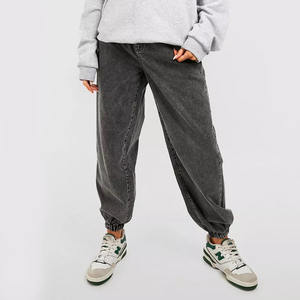 กางเกงวิ่งขายาวสำหรับผู้หญิงกางเกงวอร์มซักด้วยกรดผ้าคอตตอนขนแกะ100% สำหรับผู้หญิง - Product Image 5