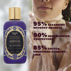 Gel Douche Hydratant et Nourrissant Parfum Myrtille, Fabrication Européenne Artisanale Premium, Écologique et Naturel, Pour Vente en Gros et Marque Privée - Product Image 2