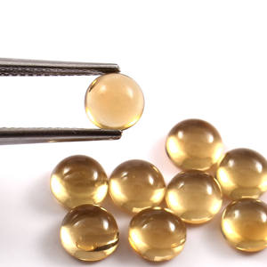 2X2MM AAA พลอยซิทรินธรรมชาติทำด้วยมือสีเหลืองเรียบแบนอัญมณีหลวมกึ่งมีค่าสำหรับทำเครื่องประดับขายส่งจำนวนมาก - Product Image 2