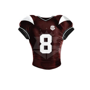 Uniforme de fútbol americano de color liso de diferentes estilos Uniforme de fútbol americano de secado rápido cómodo para adultos - Product Image 5