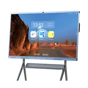 Brand New Smart Board Collaboration Hub, 65 Inch 4K Digital Electronic Whiteboard Built in Dual System and 20MP Camera