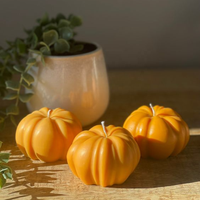 Produit chaud fait main Halloween citrouille bougies parfumées automne bougie décoration bon prix du Vietnam