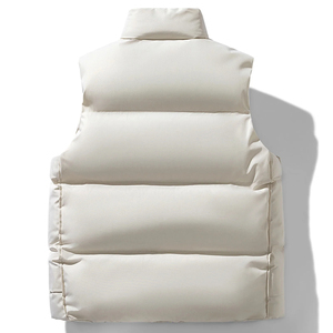 Chaleco acolchado de color sólido que proporciona ropa de abrigo de invierno Fabricante Abrigos de burbujas sin mangas de invierno Chaqueta Ropa personalizada - Product Image 2