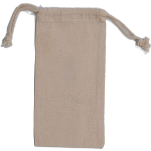 Pochette à cordon en toile de coton mousseline blanche biologique personnalisée emballage réutilisable recyclable naturel de bijoux de cadeau impression promotionnelle - Product Image 5