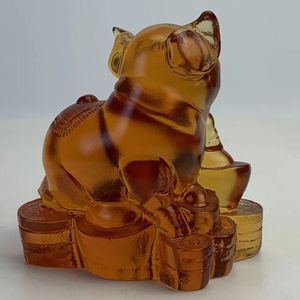 Crystal Glass Pig Figurine for Home Decoration for Living Room and Wine Cabinet <b>Ornament</b> Perfect Opening Gift Present - Product Image 3