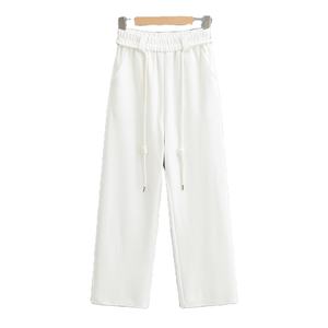 กางเกงวอร์มขาตรงเอวสูงสำหรับผู้หญิงกางเกงทันสมัยสำหรับฤดูหนาว - Product Image 1