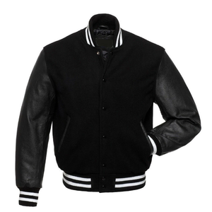 OEM Wholesale <b>Mens</b> Varsity <b>Jacket</b> Custom Color Block Zip & Button Closure <b>Running</b> Varsity <b>Jackets</b> for <b>Men</b> with Panel Design - Product Image 6