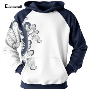 Pull à capuche imprimé personnalisable pour hommes, décontracté et écologique Streetwear, élégant, léger, chaud, hiver, sweat-shirt en coton doux - Product Image 6