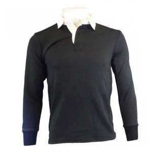 Maillot de rugby accrocheur à larges rayures nom d'équipe personnalisé coupe structurée tissu respirant de sophistication sportive pour une tenue toute la journée - Product Image 1