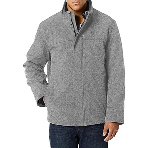 Wholesale Men's Softshell Jackets Breathable Outdoor Nylon Polyester Comfortable Softshell <b>Stand</b> Up Collar for Men - Product Image 2