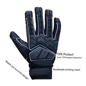 Guantes de cuero de seguridad para gas y aceite con logotipo de diseño personalizado de rescate en campos petrolíferos - Product Image 5