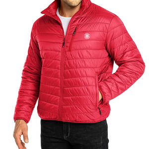 Veste matelassée pour homme en nylon et polyester, prix imbattable, teinte unie, vente en ligne, veste d'hiver matelassée pour homme - Product Image 1