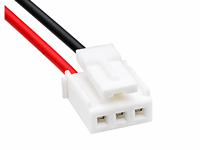 Kabel Harness Konektor Kunci HY2.0-3P Pasokan Pabrik 2Pin Merah Hitam untuk Baterai Lithium, Kamera LED, Instrumen