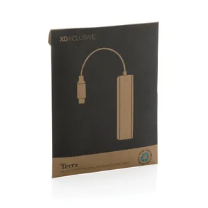 <b>Hub</b> Earth Recycled Aluminum <b>USB</b> Gadget Sustainable Promotional Product - Product Image 2