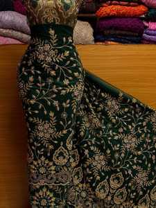 Dentelle George brodée indienne perlée 5 yards, écologique, légère, grande taille, pour tenue traditionnelle africaine en polyester - Product Image 2