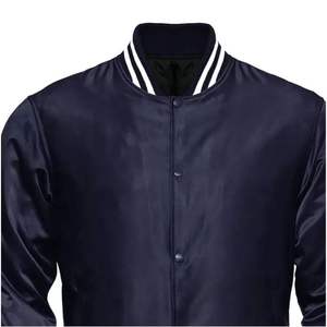 Wholesale Custom Winter Waterproof Cotton <b>Fleece</b> Varsity Jacket with Front Design and Quilted Inner for Men 2023 - Product Image 4