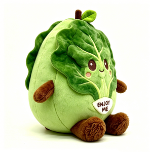 Peluche de repollo, juguete de repollo de peluche, peluche de hortaliza de hoja verde, lindo animal de peluche de repollo - Product Image 2