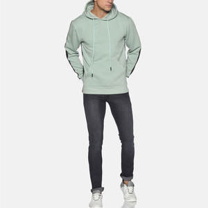 Sweat-shirts pour hommes en coton 100% pur de haute qualité, respirants, à séchage rapide, service OEM, broderie, streetwear décontracté, personnalisé - Product Image 5